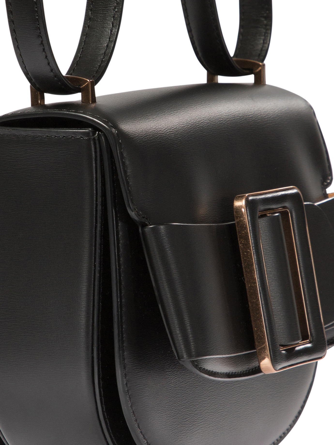 BOYY Black   Buckle Saddle shoulder bag